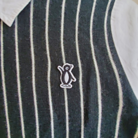 Chocoolate shirt with sweater front with stripes pattern Small size - Picture 3 of 7